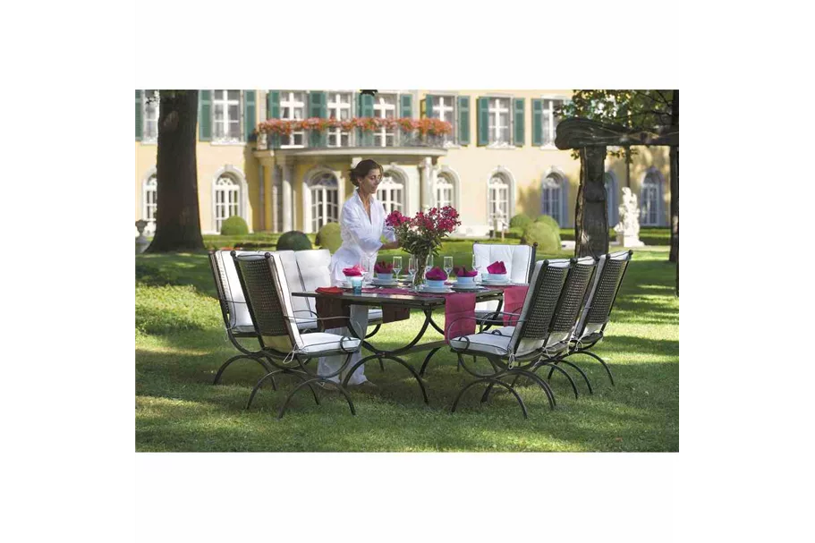 MBM Gartenbank Romeo 3-Sitzer 62 cm x 170 cm x 100 cm marrone Eisen 156129