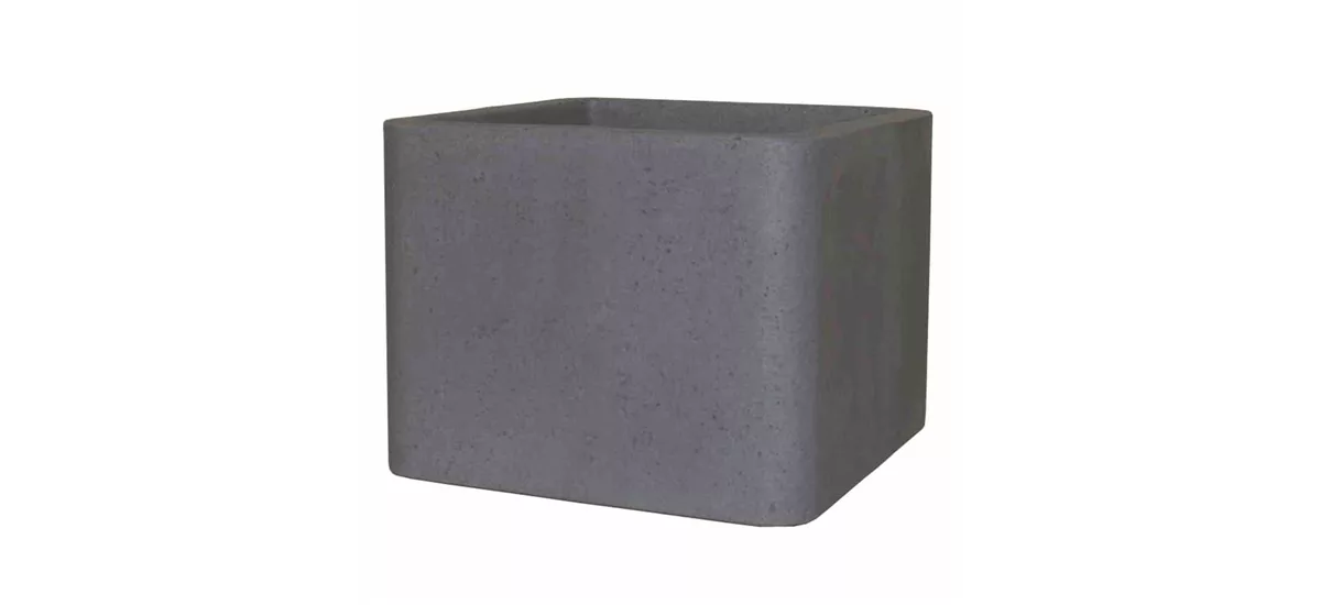 PP-Plastic Cube 40cm zementgrau Betonlook 434903