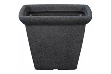 PP-Plastic Gefäß Gardo 34 34x34x27cm schwarz Granit K92345