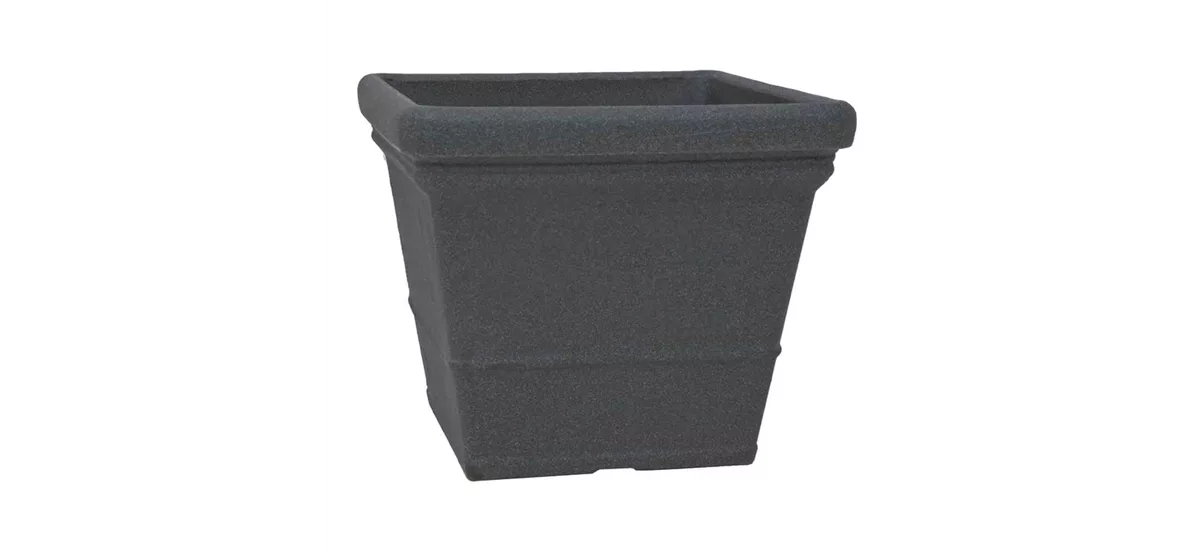 PP-Plastic Gefäß Lisa 50, 50x50x42,5cm schwarz Granit 935016