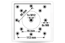 Platinum Bodenhülse für Ampelschirme Schwarz 444449