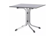 Sieger Klapptisch vivodur 80x80 cm Silber Weiß H49778