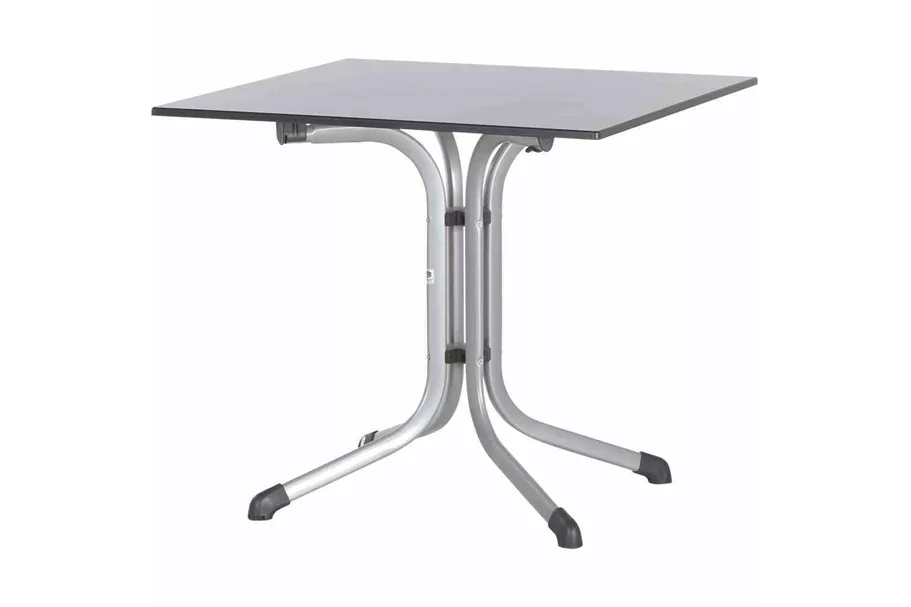 Sieger Klapptisch vivodur 80x80 cm Silber Weiß H49778