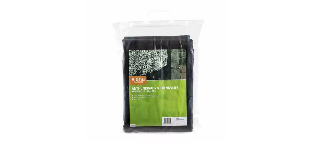 Siena Garden Anti-Unkrautvlies 1,5x10m, 100g schwarz 621157