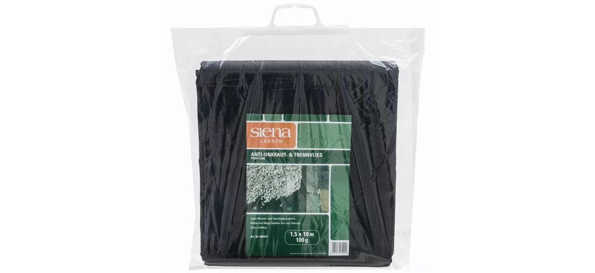 Siena Garden Anti-Unkrautvlies 1,5x10m, 50g schwarz 880072