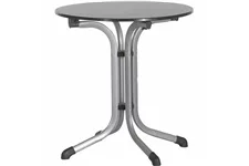 Sieger Klapptisch vivodur Ø 68 cm Silber Schwarz H49776