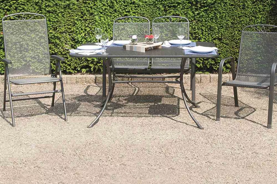 Siena Garden 2er Bank Elda Plus 65x107,5x94 cm eisengrau 381449