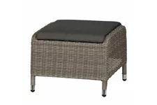 Siena Garden Cando Hocker Geflecht grau C31096