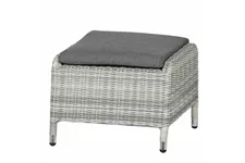 Siena Garden Cando Hocker Geflecht icegrey C31097