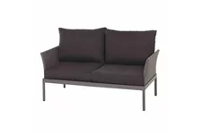 Siena Garden Carim 2er Loungesofa 76,5x142x71,5 cm matt graphit J23096