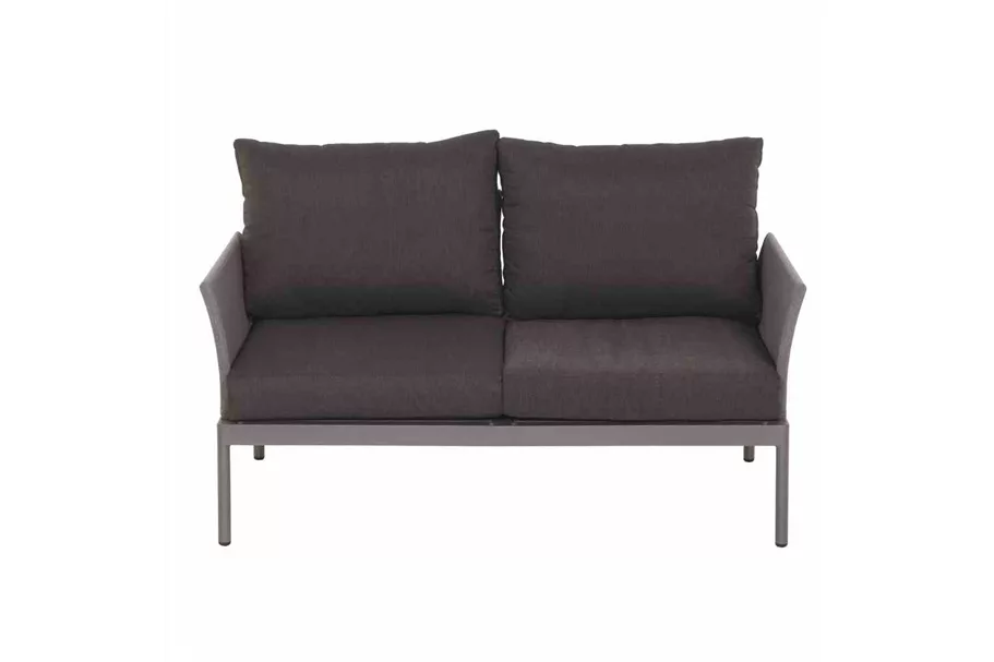 Siena Garden Carim 2er Loungesofa 76,5x142x71,5 cm matt graphit J23096