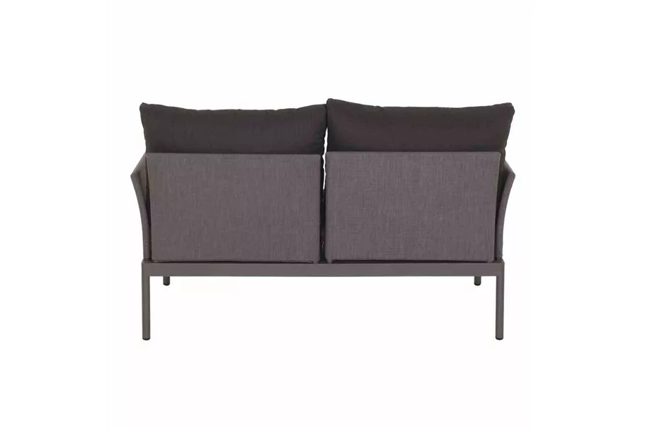 Siena Garden Carim 2er Loungesofa 76,5x142x71,5 cm matt graphit J23096