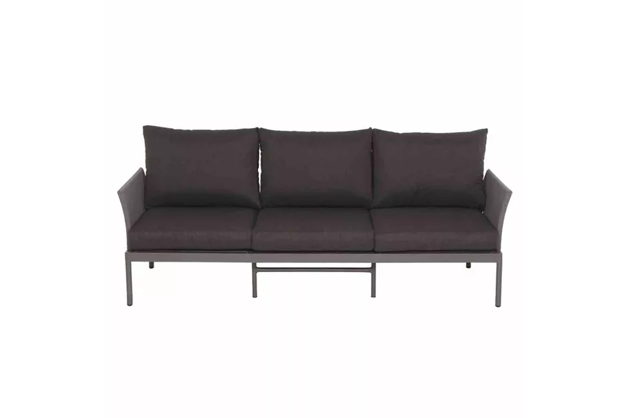 Siena Garden Carim 3er Loungesofa 76,5x205,5x71,5 cm matt graphit J23097