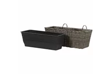 Siena Garden Balkonkasten Vio 50x19x22,5 cm grau 554663