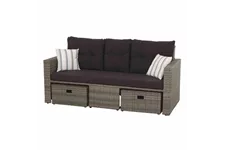 Siena Garden Barrios Loungeset 3tlg. Geflecht/Polyester J03970