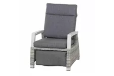 Siena Garden Corido Relax Loungesessel inkl. Kissen Aluminium/Geflecht H16682