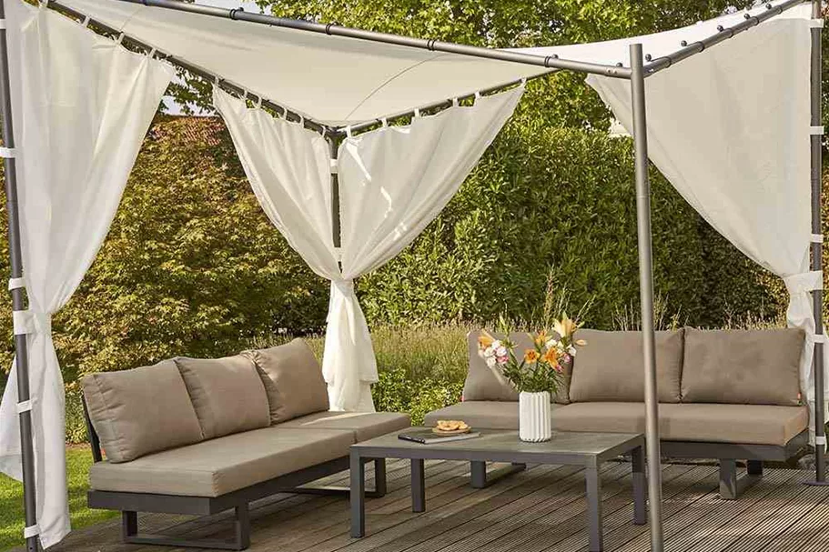 Siena Garden Dach Berlino 300 x 300 cm weiß Polyester J04528