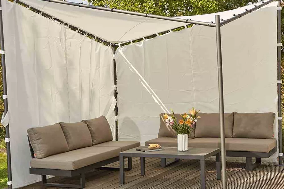 Siena Garden Dach Berlino 300 x 300 cm weiß Polyester J04528