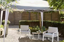 Siena Garden Faltpavillon 300x300x262cm grau Aluminium 357827