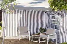 Siena Garden Faltpavillon 300x300x262cm taupe Aluminium 357825