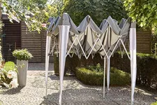 Siena Garden Faltpavillon 300x300x262cm taupe Aluminium 357825