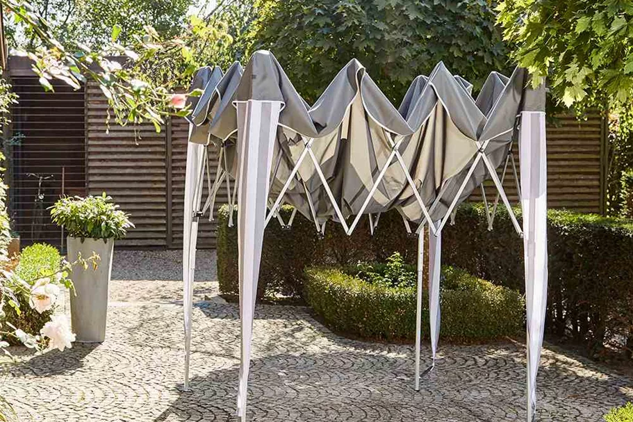 Siena Garden Faltpavillon 300x300x262cm taupe Aluminium 357825