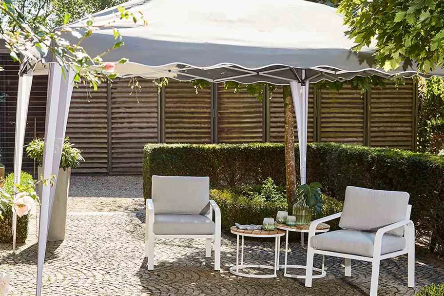 Siena Garden Faltpavillon 300x300x262cm taupe Aluminium 357825