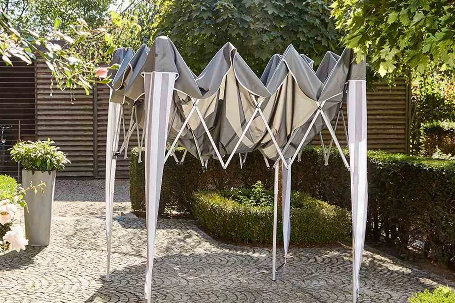 Siena Garden Faltpavillon quadratisch 300x300 cm grün/ weiß 506185