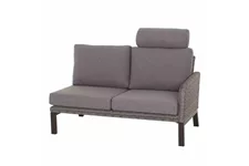 Siena Garden Bellani Ecksofa rechts Aluminium/Gardino® J04050