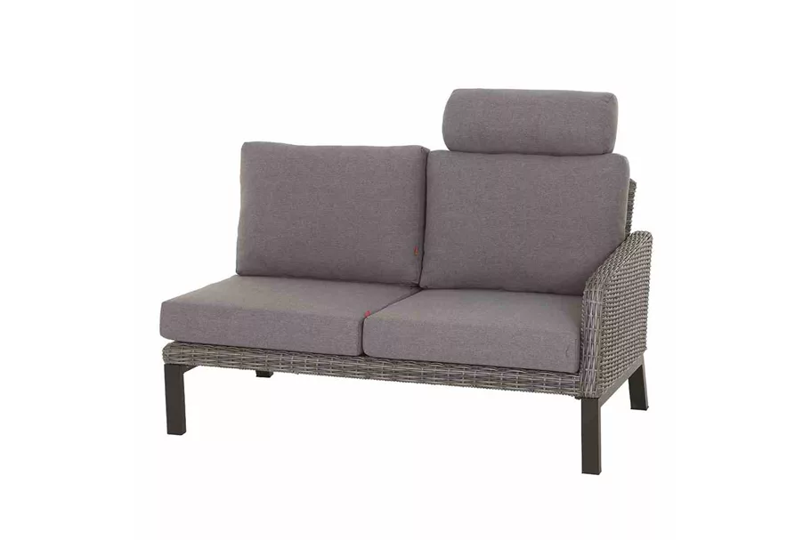 Siena Garden Bellani Ecksofa rechts Aluminium/Gardino® J04050