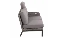 Siena Garden Bellani Ecksofa rechts Aluminium/Gardino® J04050