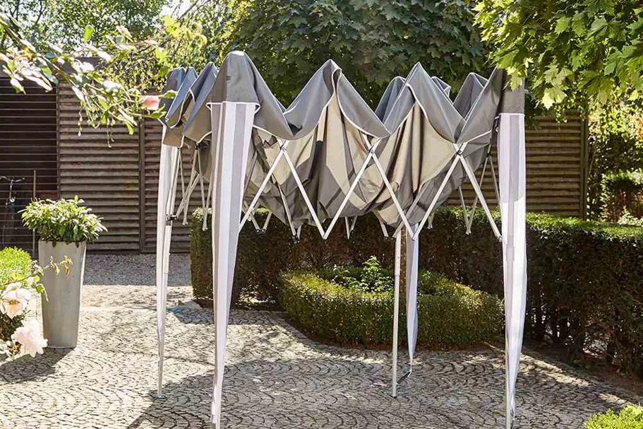 Siena Garden Faltpavillon quadratisch 300x300 cm weiß/blau 506170