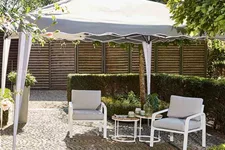 Siena Garden Faltpavillon quadratisch 300x300 cm weiß/blau 506170