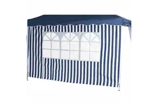 Siena Garden Faltpavillon Seitenteile 2er Set 294x191x0cm blau/weiß Polyester 553903