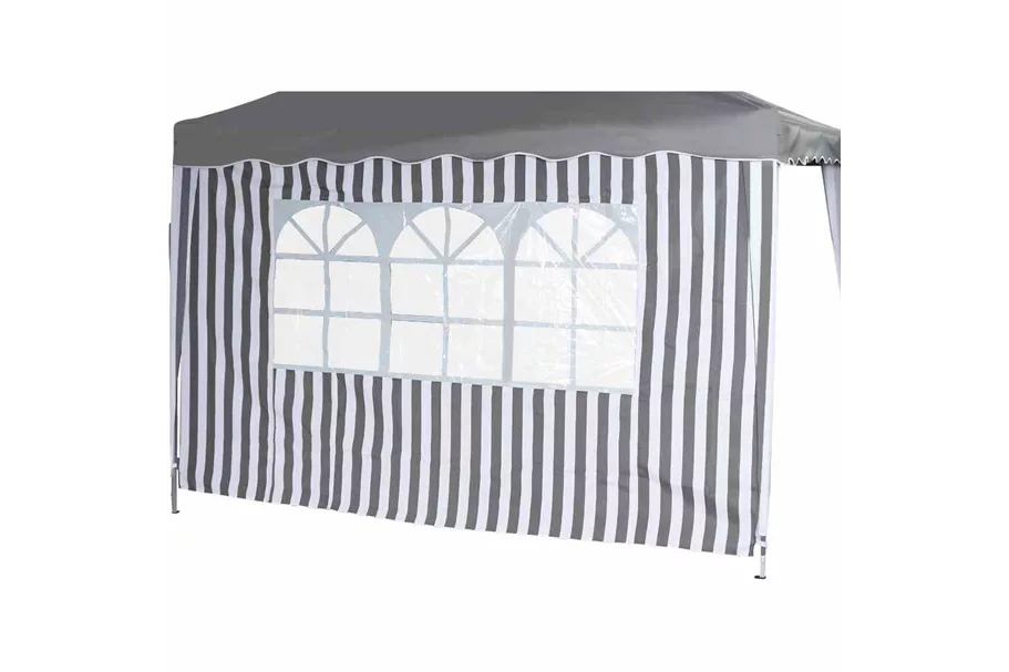 Siena Garden Faltpavillon Seitenteile 2er Set grau/weiß 294x191x0cm 400337