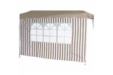 Siena Garden Faltpavillon Seitenteile 2er Set taupe/weiß 294x191x0cm 400301