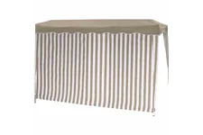 Siena Garden Faltpavillon Seitenteile 2er Set taupe/weiß 294x191x0cm 400301