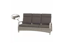 Siena Garden Corido 3-Sitzersofa inkl. Kissen Aluminium/Geflecht H16675