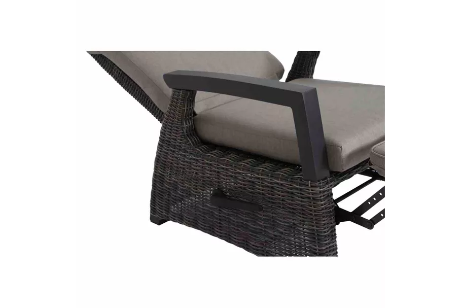 Siena Garden Corido Deckchair inkl. Kissen Aluminium/Geflecht H16683