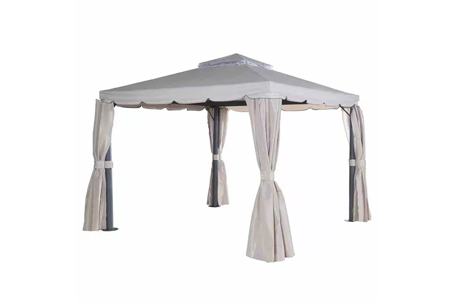 Siena Garden Dubai Alu-Pavillon 3x3m anthrazit/natur 506200