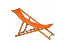 Siena Garden Faro Beach-Liegestuhl orange Holz/Textilene 672582