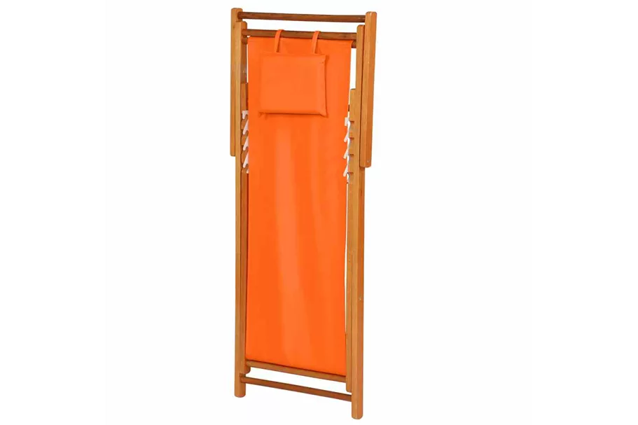 Siena Garden Faro Beach-Liegestuhl orange Holz/Textilene 672582