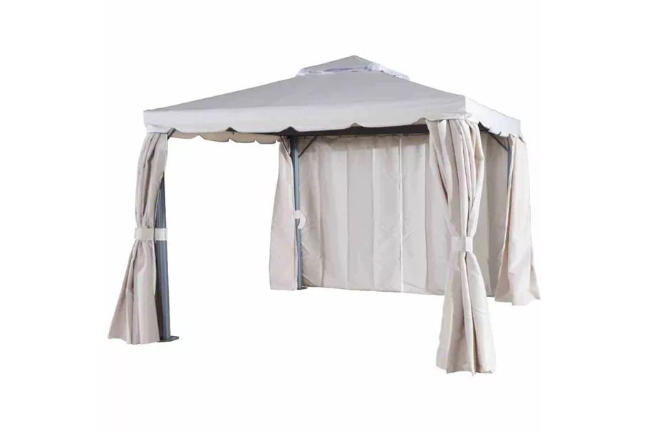 Siena Garden Dubai Alu-Pavillon 3x3m anthrazit/natur 506200