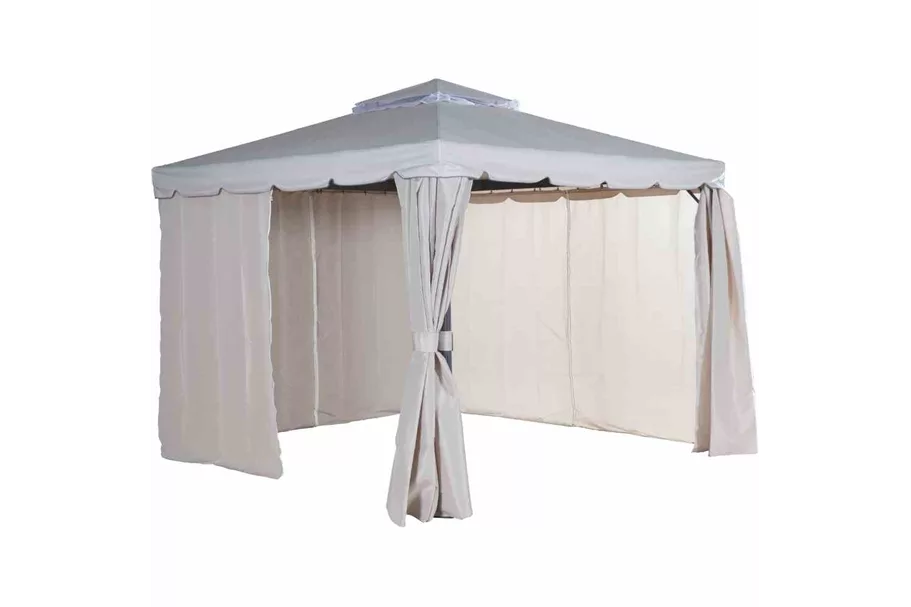 Siena Garden Dubai Alu-Pavillon 3x3m anthrazit/natur 506200