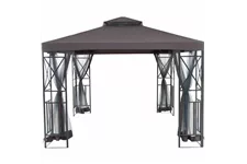 Siena Garden Durban Pavillon mit Bezug in Grau 300x300x270 cm anthrazit J04522