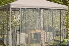 Siena Garden Durban Pavillon mit Bezug in Grau 300x300x270 cm anthrazit J04522