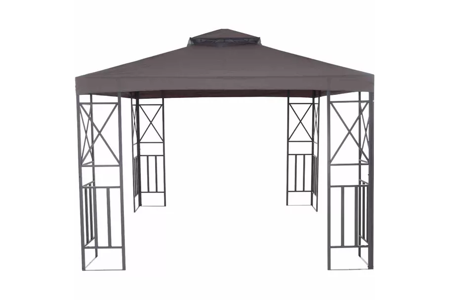 Siena Garden Durban Pavillon mit Bezug in Grau 300x300x270 cm anthrazit J04522