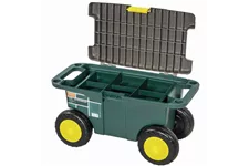 Siena Garden Gartenkarre Hobby- und Gartenwagen 55x30x27 cm grün und grau Kunststoff 560887