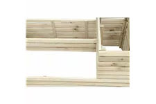 Siena Garden Hochbeet Ella 120x64x53 cm aus Kiefernholz in natur D71535