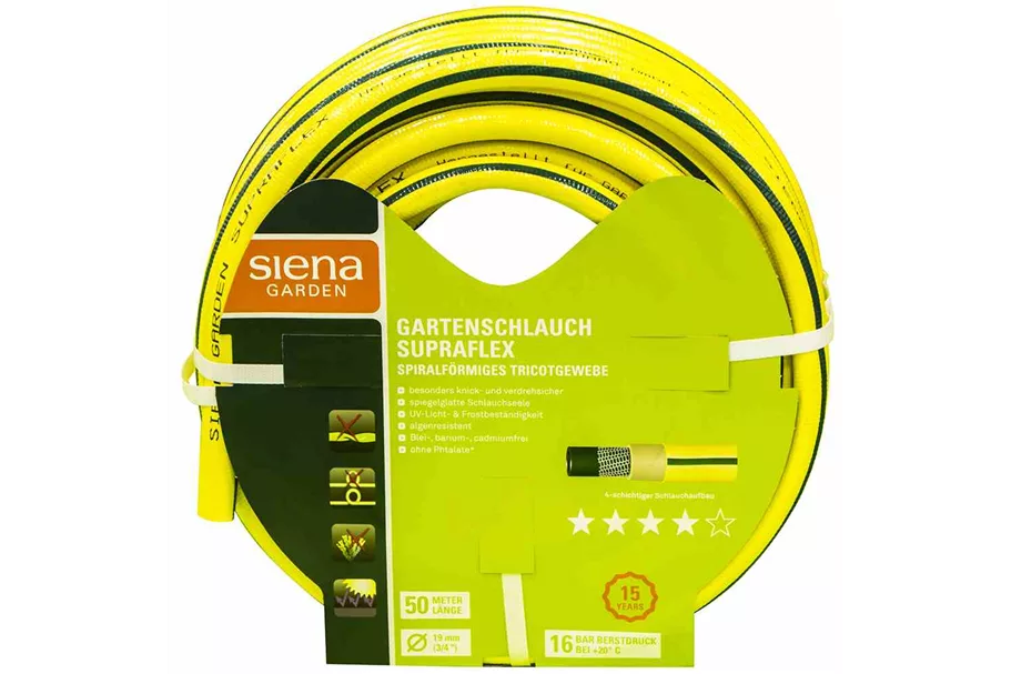 Siena Garden Gartenschlauch 19mm(3/4 Zoll) Supraflex, 50m-Rolle B76866